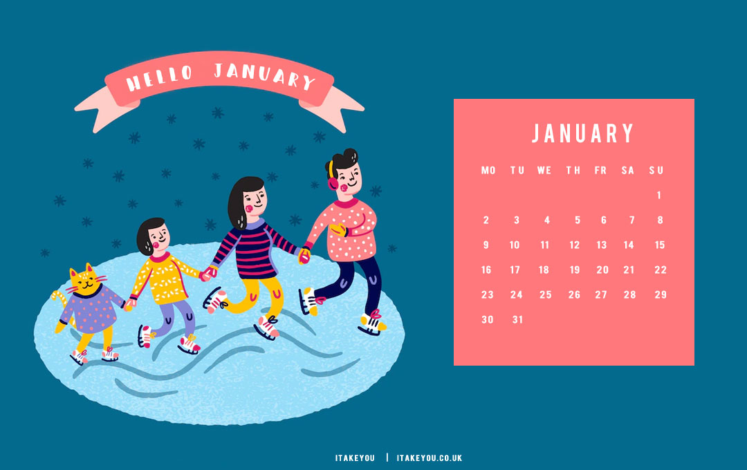 30+ January Wallpaper Ideas for 2023 : Hello January Wallpaper for Laptop