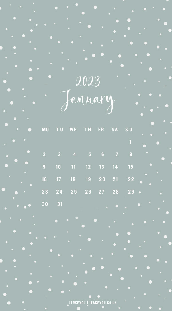 30+ January Wallpaper Ideas for 2023 : Snowing Grey Wallpaper
