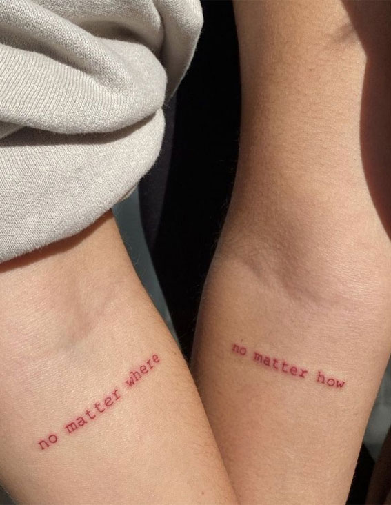 40 Tattoo Ideas with Meaning : No Matter Where vs No Matter How
