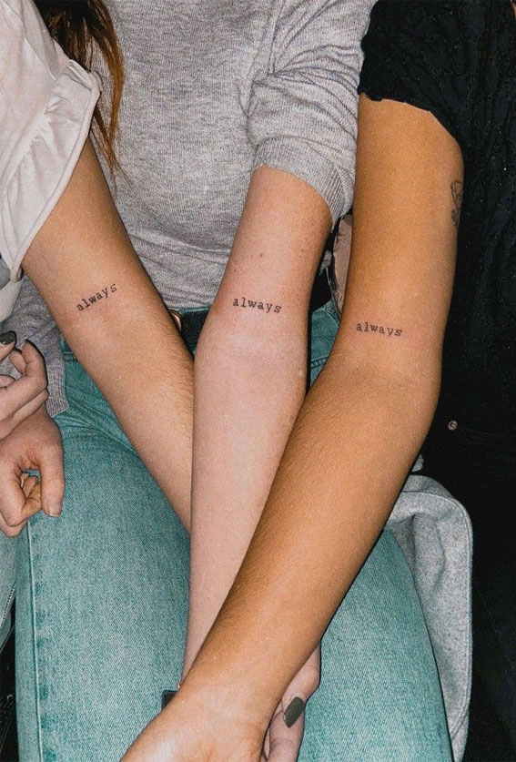 40 Tattoo Ideas with Meaning : Besties Tattoos