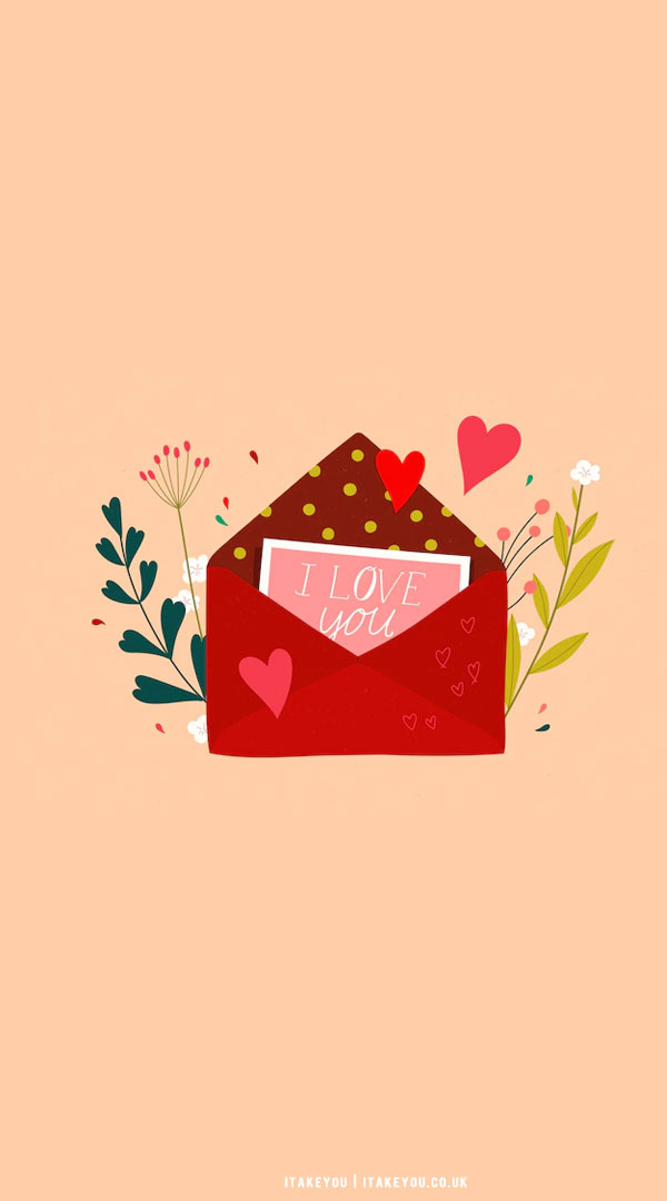 40+ Cute Valentine's Day Wallpaper Ideas : Love Letter Red Envelope I Take  You | Wedding Readings | Wedding Ideas | Wedding Dresses | Wedding Theme