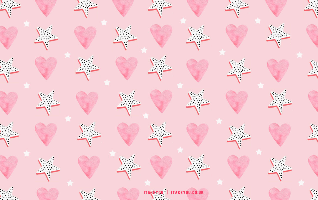 40+ Cute Valentine's Day Wallpaper Ideas : Pink Heart & Star I Take You |  Wedding Readings | Wedding Ideas | Wedding Dresses | Wedding Theme