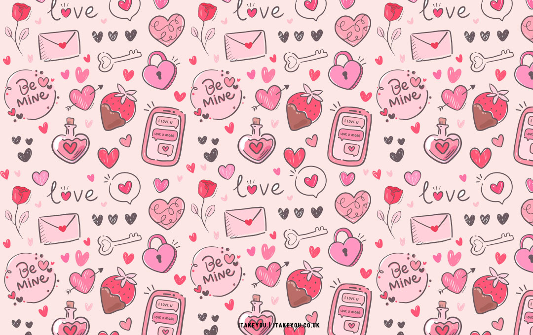 40+ Cute Valentine's Day Wallpaper Ideas : Mixed Cute Stuffs I Take You