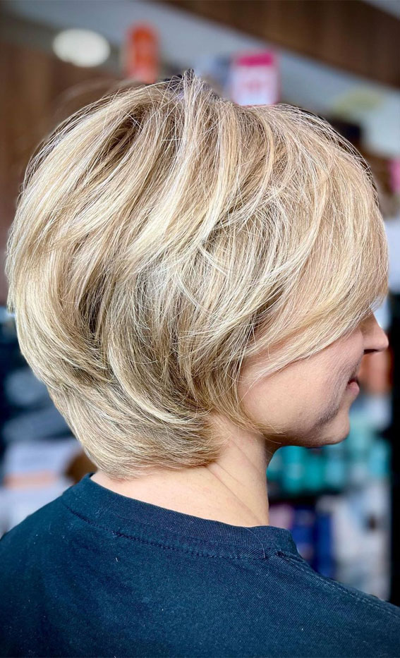 Westbrook Salon  A Layered Bob With Bangs Great summer cut A layered  bob is a wonderful choice for women young and older The tiered hairline  and fringes do wonders in gently