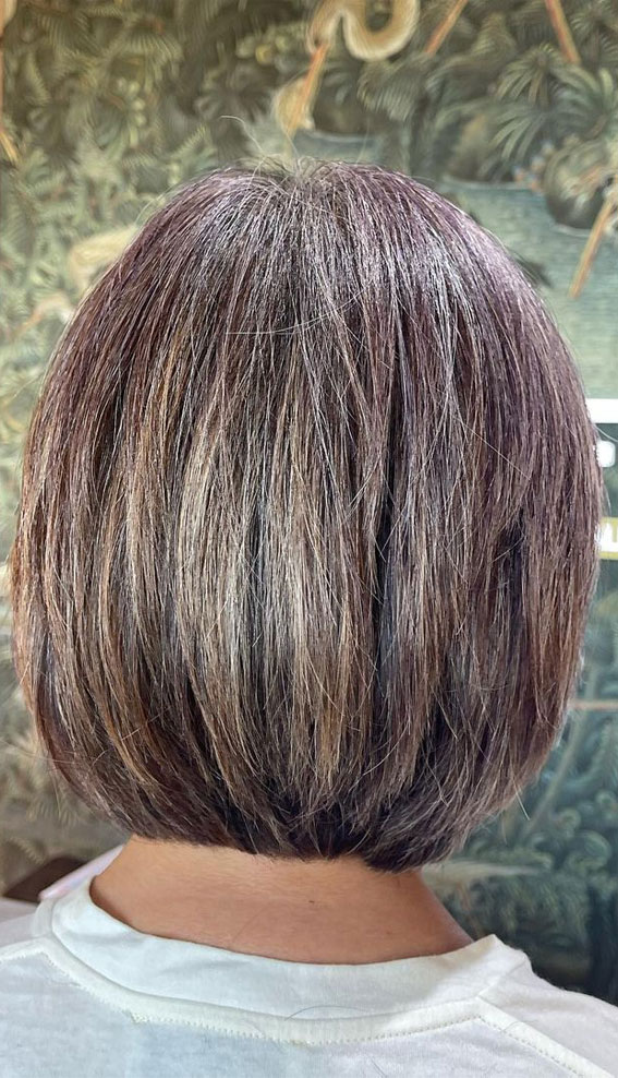 27 Best Layered Bob Hairstyles For Women Over 60 | Fabbon