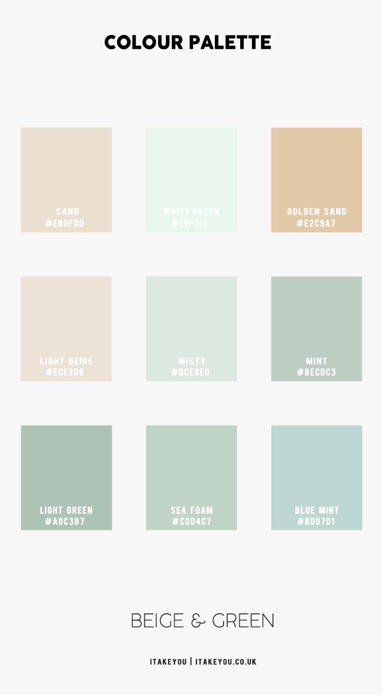 Light Green and Light Beige Bedroom – How To Use I Take You