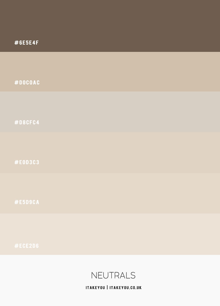 neutral colors, neutrals, neutral colour scheme, neutral color combo, soft neutrals, cool-toned neutral, taupe, beige, ivory