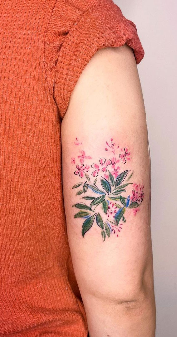 70+ Beautiful Tattoo Designs For Women : Oleander Flower I Take You |  Wedding Readings | Wedding Ideas | Wedding Dresses | Wedding Theme