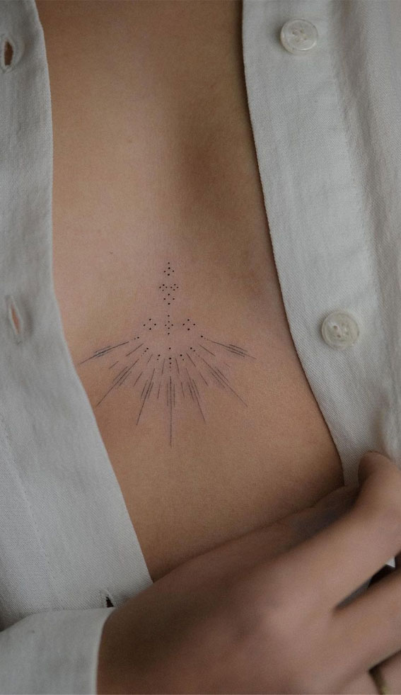 70+ Beautiful Tattoo Designs For Women : Ornamental Sun