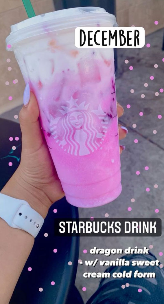 These Starbucks Drinks Look So Yummy : Dragon December Drink