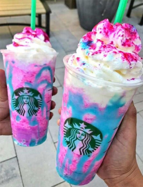 These Starbucks Drinks Look So Yummy : Mermaid Frappuccino