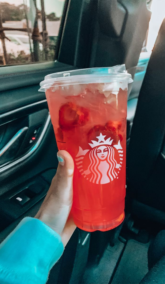 These Starbucks Drinks Look So Yummy : Strawberry Acai