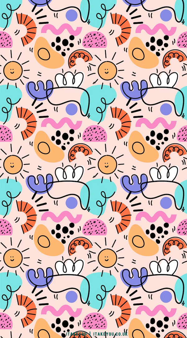 Colorful silhouettes of butterflies on a calm pink background. Insects.  Seamless doodle summer pattern. Suitable for packaging, textile, wallpaper,  phone case. 10585363 Vector Art at Vecteezy