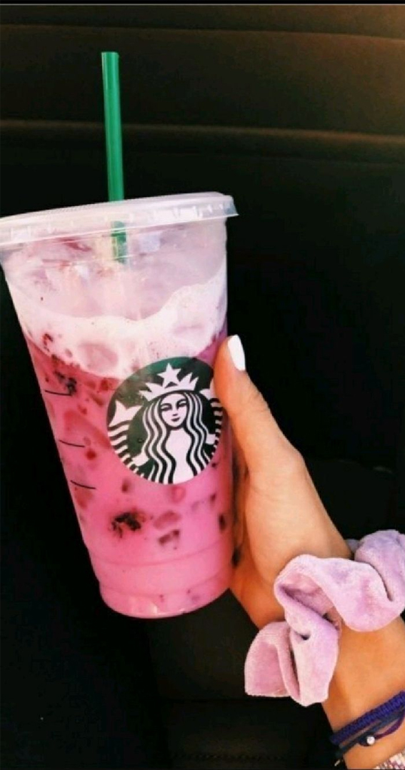 strawberry acai refresher, starbucks, starbucks drink, pink drink starbucks, starbucks pink drink, starbucks menu, starbucks refresher