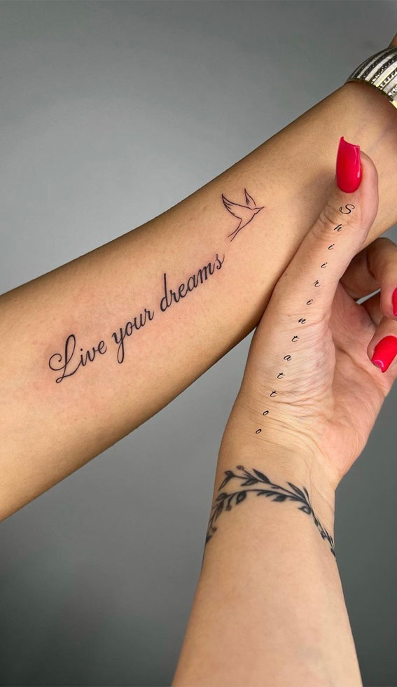 70+ Beautiful Tattoo Designs For Women : Live your dreams