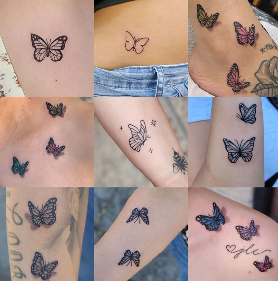 Cute butterfly tattoo ideas