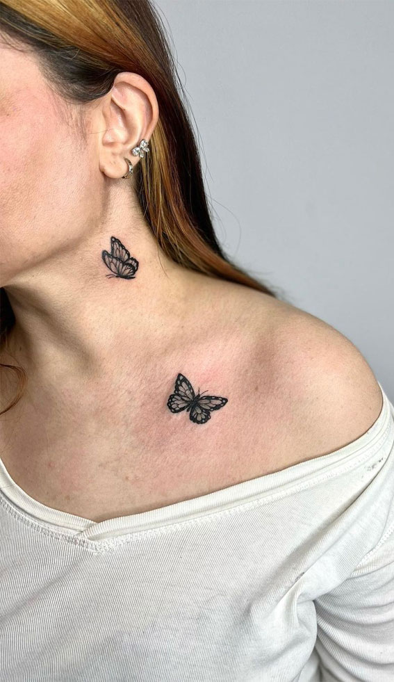 A man with a butterfly tattoo on his neck photo  Free Barcelona Image on  Unsplash