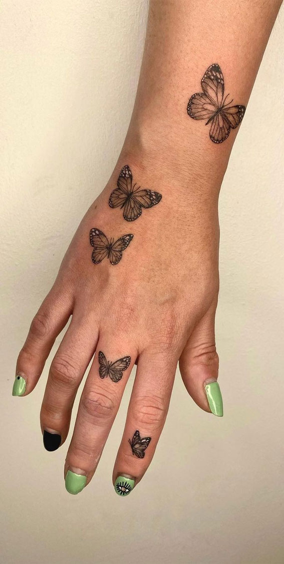 Butterfly Tattoos On Wrist Images Browse 29 Stock Photos  Vectors Free  Download with Trial  Shutterstock