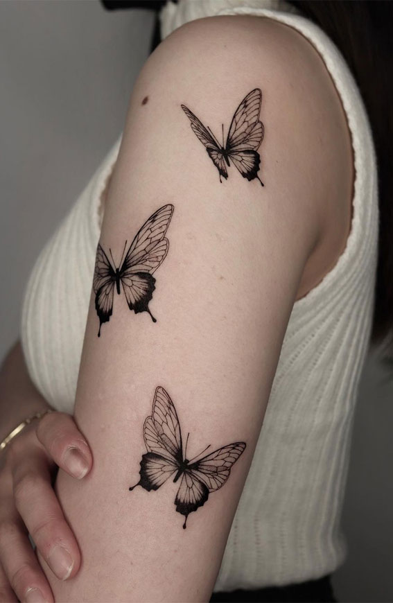 Pretty butterfly tattoos