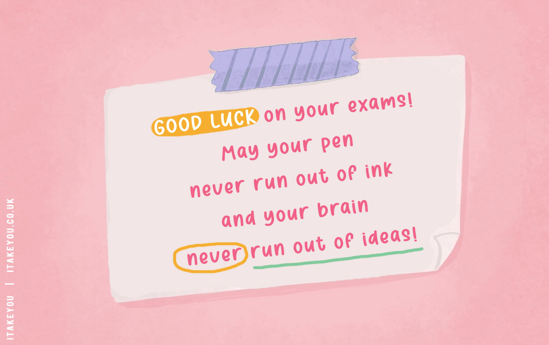 35 Good Luck Exam Wishes For GCSE & Students : Wallpaper for Desktop