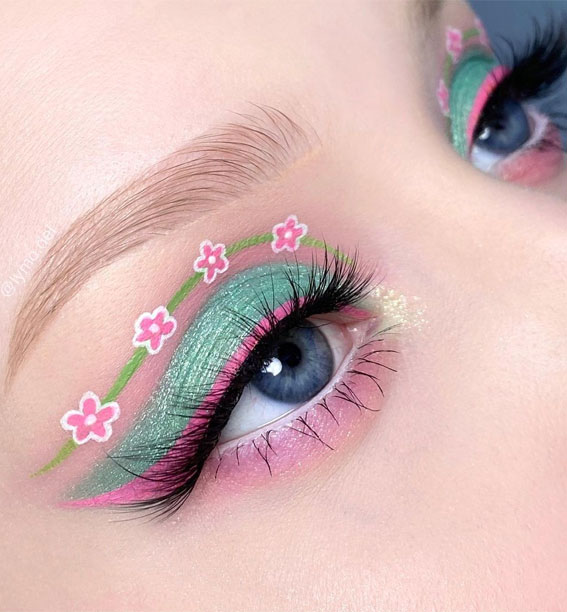 25 Soft and Ethereal Summer Makeup Delight : Dreamy Flowers