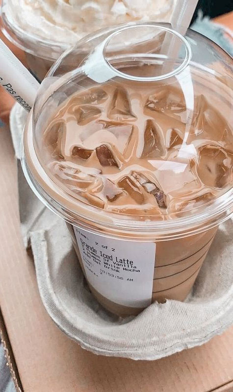 Summer Vibe Iced Coffee Aesthetic : Grand Iced Latte