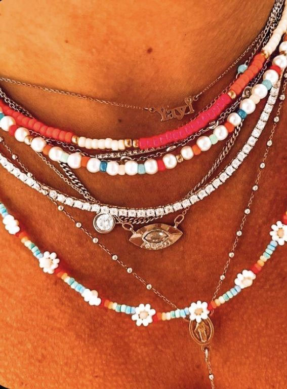 summer beach accessories, necklace, beach necklace, boho necklace