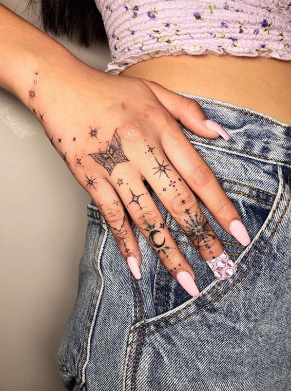 hand tattoo, hand tattoos, meaningful tattoo on hand, lettering hand tattoo, unique tattoos, butterfly tattoo on hand, hand tattoos ideas