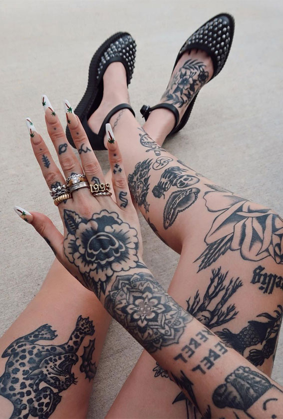 full hands tattoo
