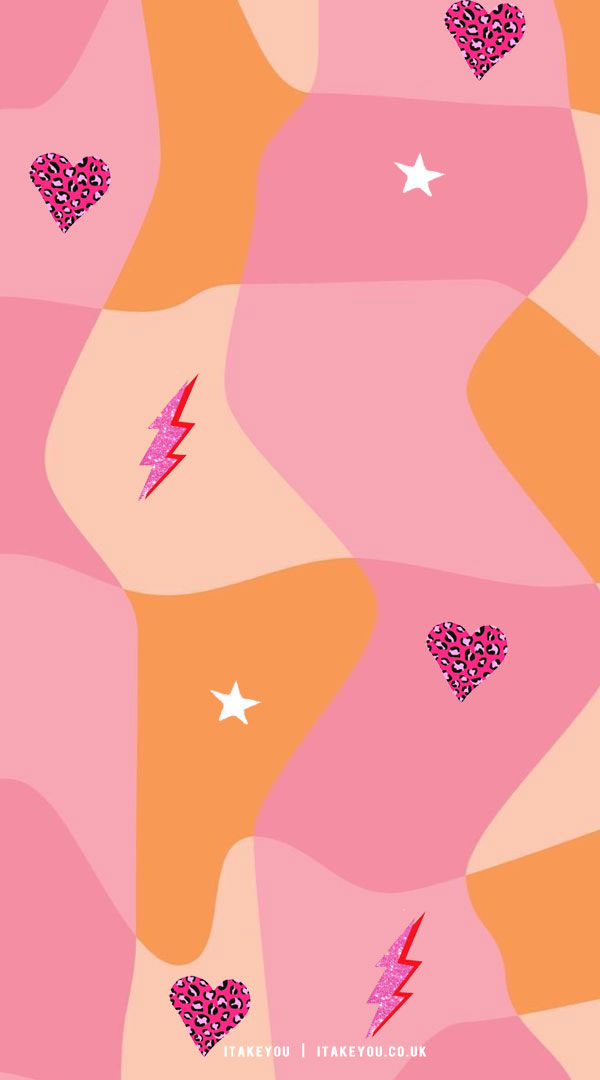 15 Summer Aesthetic Wallpaper Ideas : Checker Board & Pink Heart