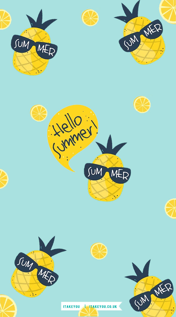 18 Delightful Summer Wallpaper Ideas : Pineapple Wallpaper for iPhone & Phone
