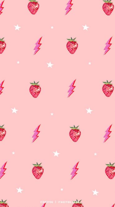 15 Summer Aesthetic Wallpaper Ideas : Strawberry Mirror & Lighting I ...