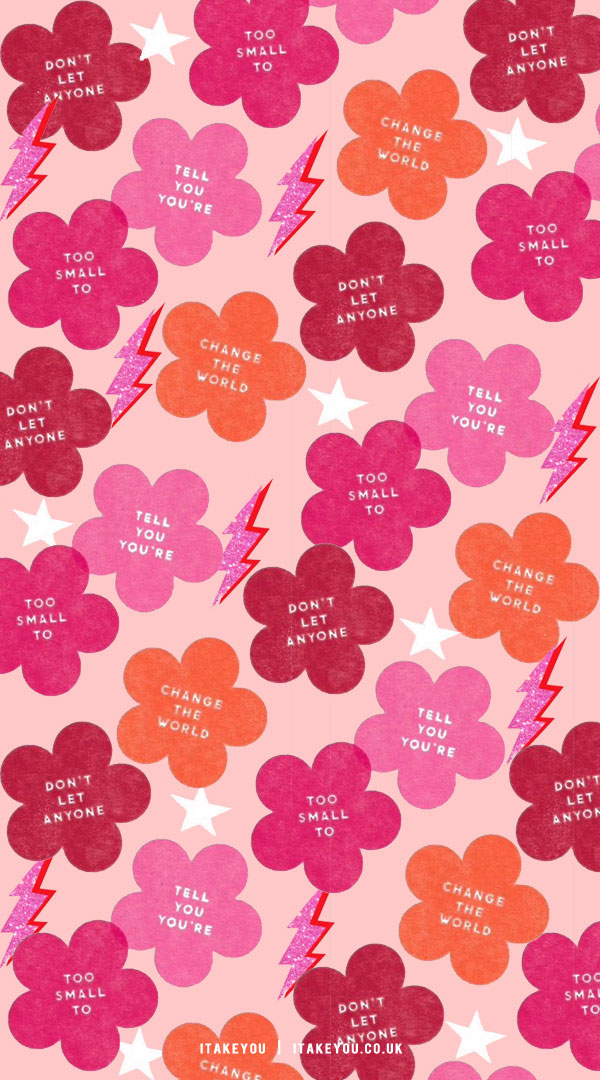 15 Summer Aesthetic Wallpaper Ideas : Pink Flower Wallpaper
