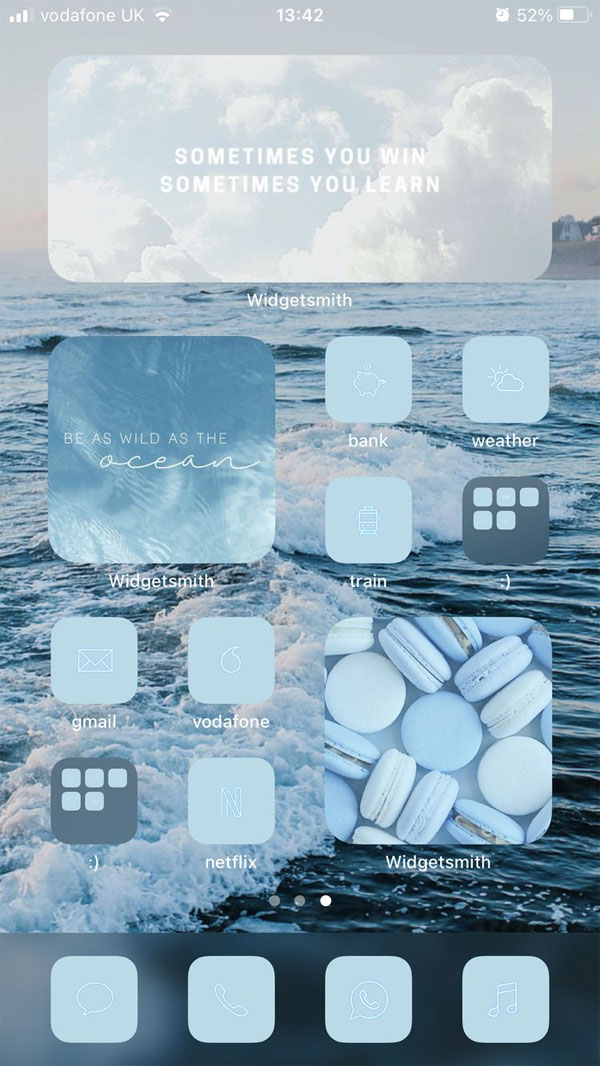 25 Blue Widgetsmith Ideas Personalize Your Home Screen : Ocean Inspired