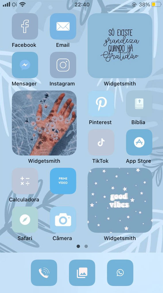 25 Blue Widgetsmith Ideas Personalize Your Home Screen : Good Vibes