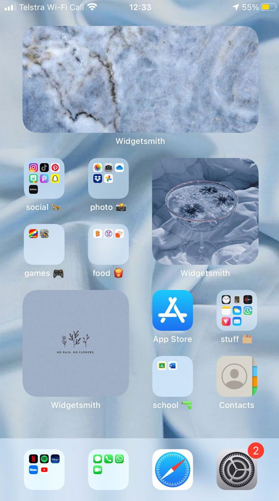 25 Blue Widgetsmith Ideas Personalize Your Home Screen : Marble Widgets