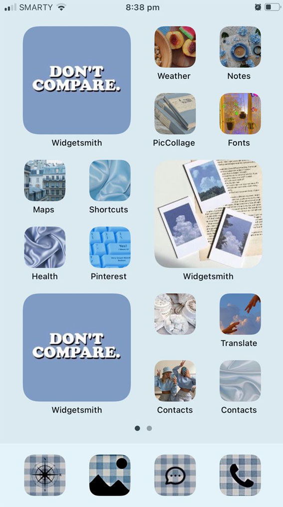 25 Blue Widgetsmith Ideas Personalize Your Home Screen : Don’t Compare Widgets