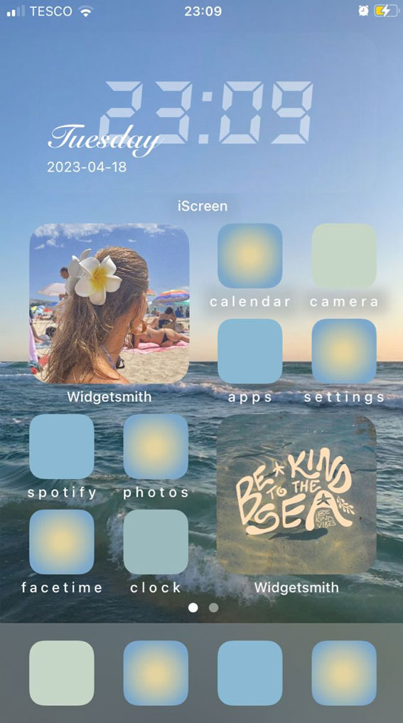 25 Blue Widgetsmith Ideas Personalize Your Home Screen : Beach Vibes
