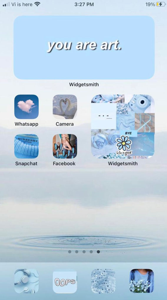 25 Blue Widgetsmith Ideas Personalize Your Home Screen : You Are Art I ...