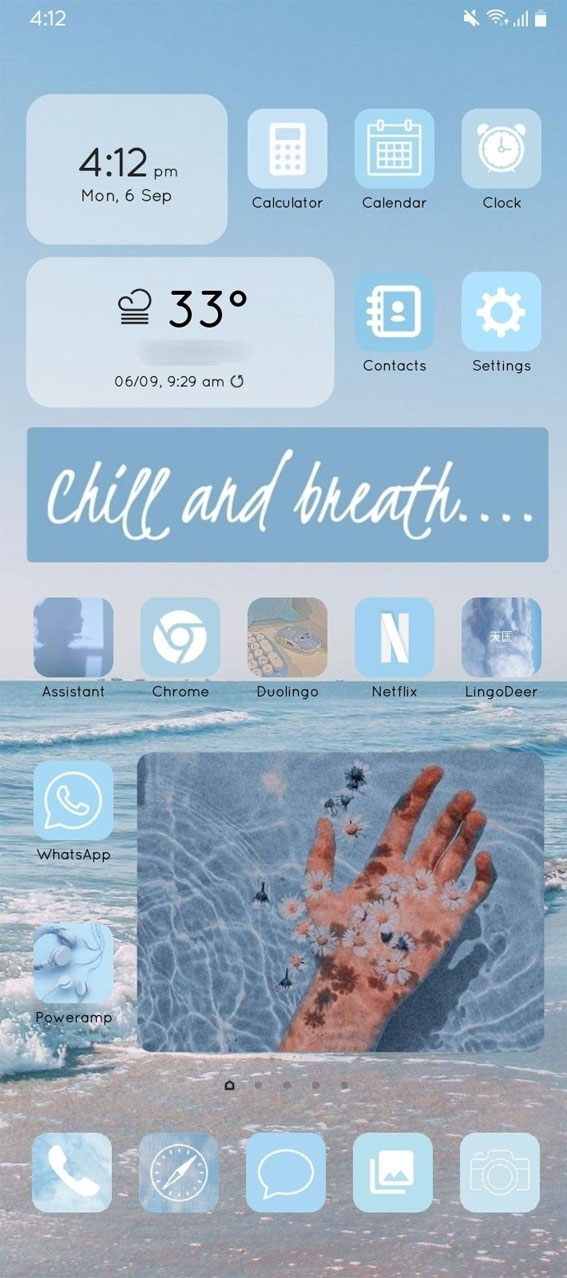 25 Blue Widgetsmith Ideas Personalize Your Home Screen : Chill and Breath