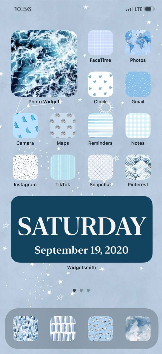 25 Blue Widgetsmith Ideas Personalize Your Home Screen : Ocean & Stars