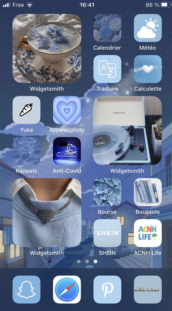 25 Blue Widgetsmith Ideas Personalize Your Home Screen : Dark Blue Widget Wallpaper