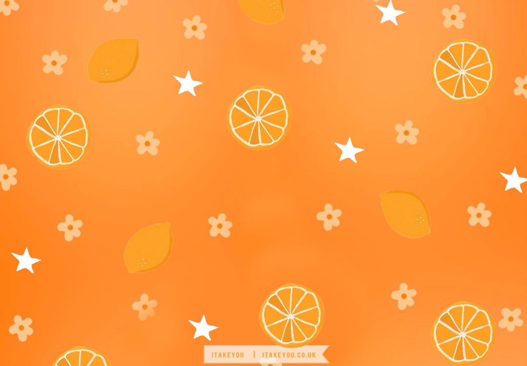 18 Delightful Summer Wallpaper Ideas : Orange Background For Desktop & Laptop