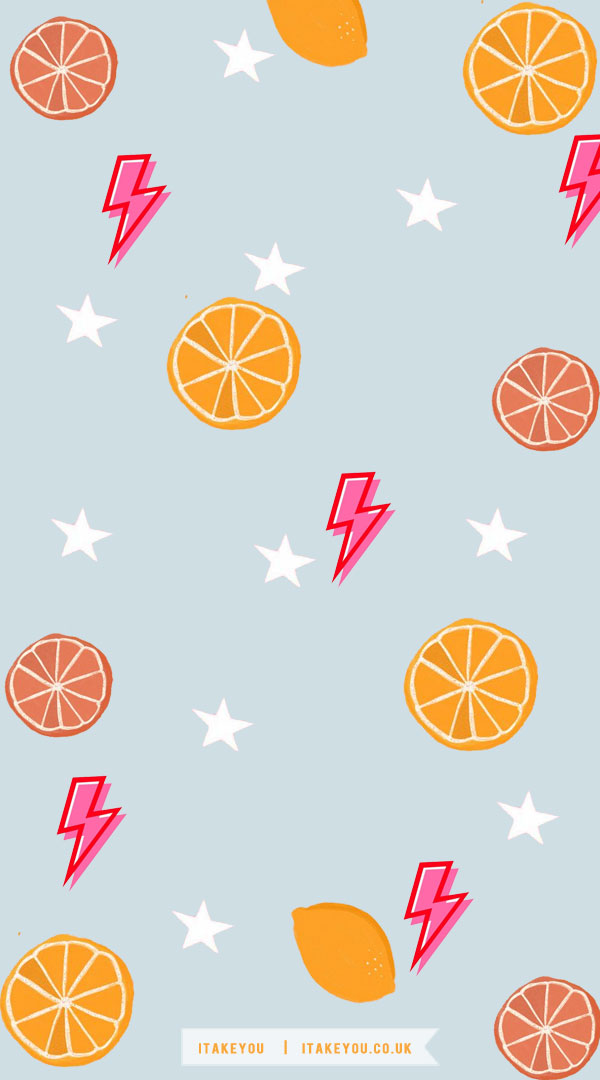 18 Delightful Summer Wallpaper Ideas : Orange Blue Background