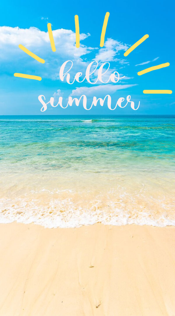 18 Delightful Summer Wallpaper Ideas : Hello Summer Beach