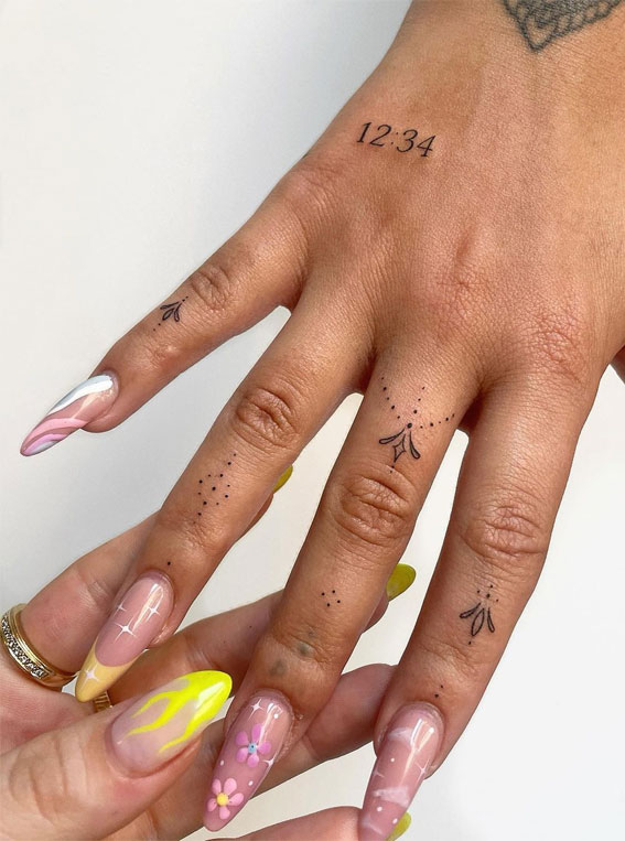 39 Inked Sentiments Exploring Meaningful Tattoos : Clock Time Tattoo on Hand