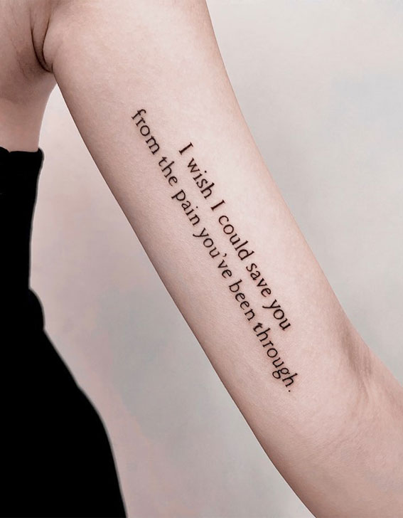 39 Inked Sentiments Exploring Meaningful Tattoos : I Wish I Could Save You