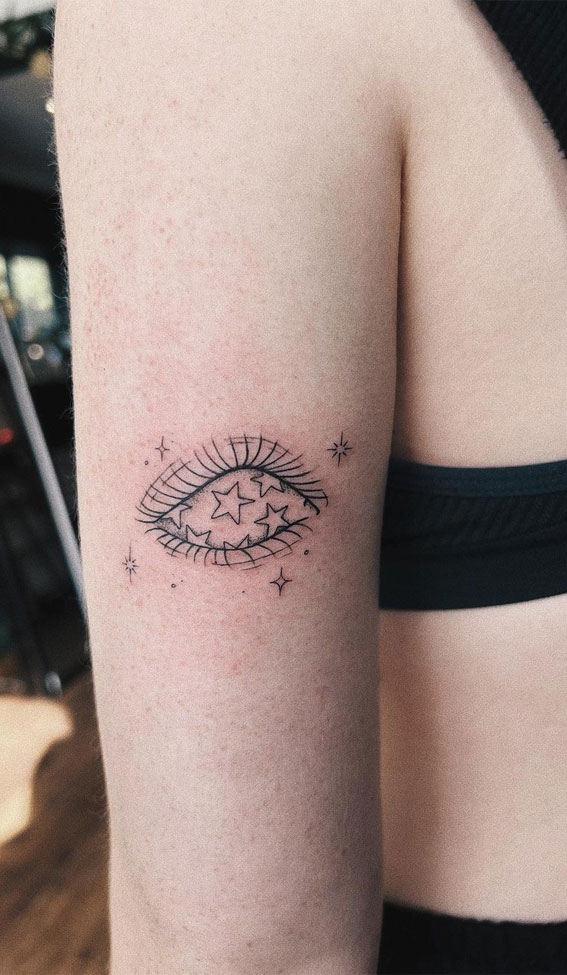 Enchanted Melodies Taylor Swift Tribute Tattoo Ideas : Eyes full of stars