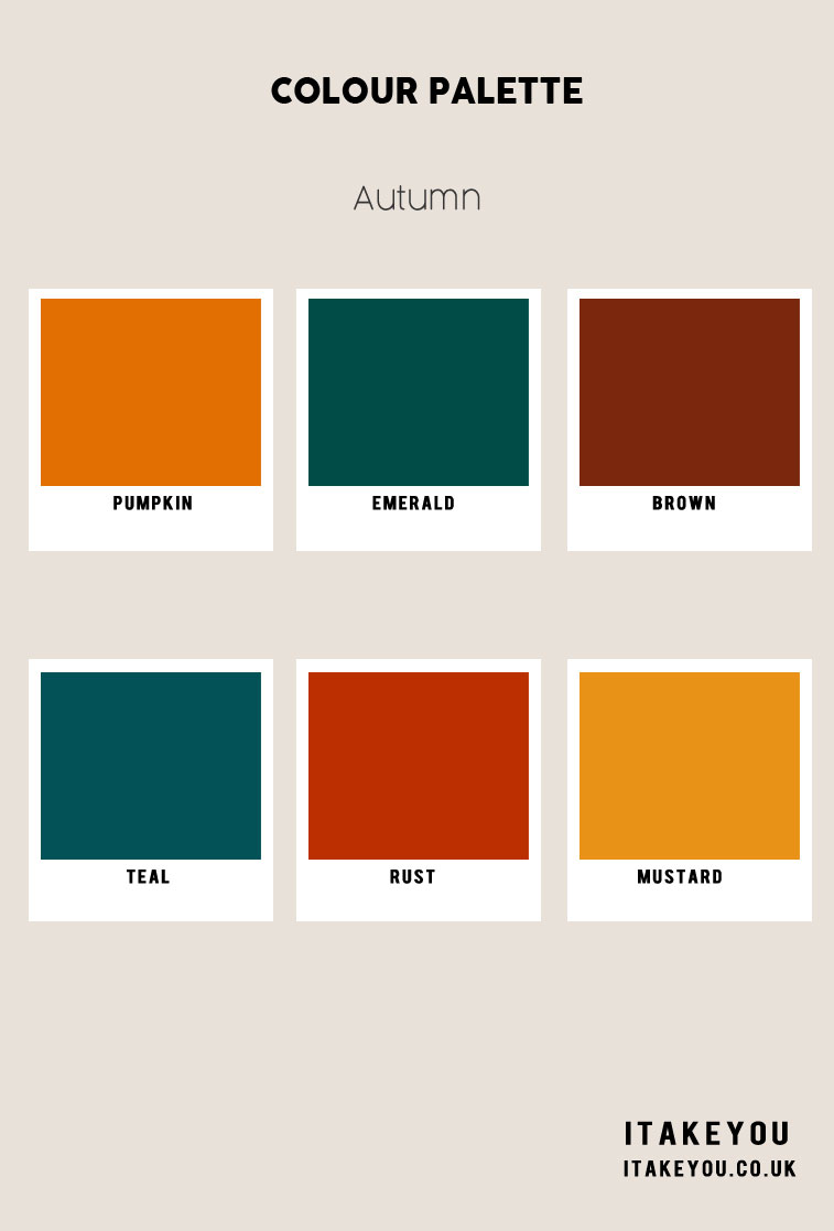 Autumn Colour Scheme, Autumn Colour Trends 2023, Fall Color Palette, autumn colors, Autumn Colours 2023, soft autumn colour palette