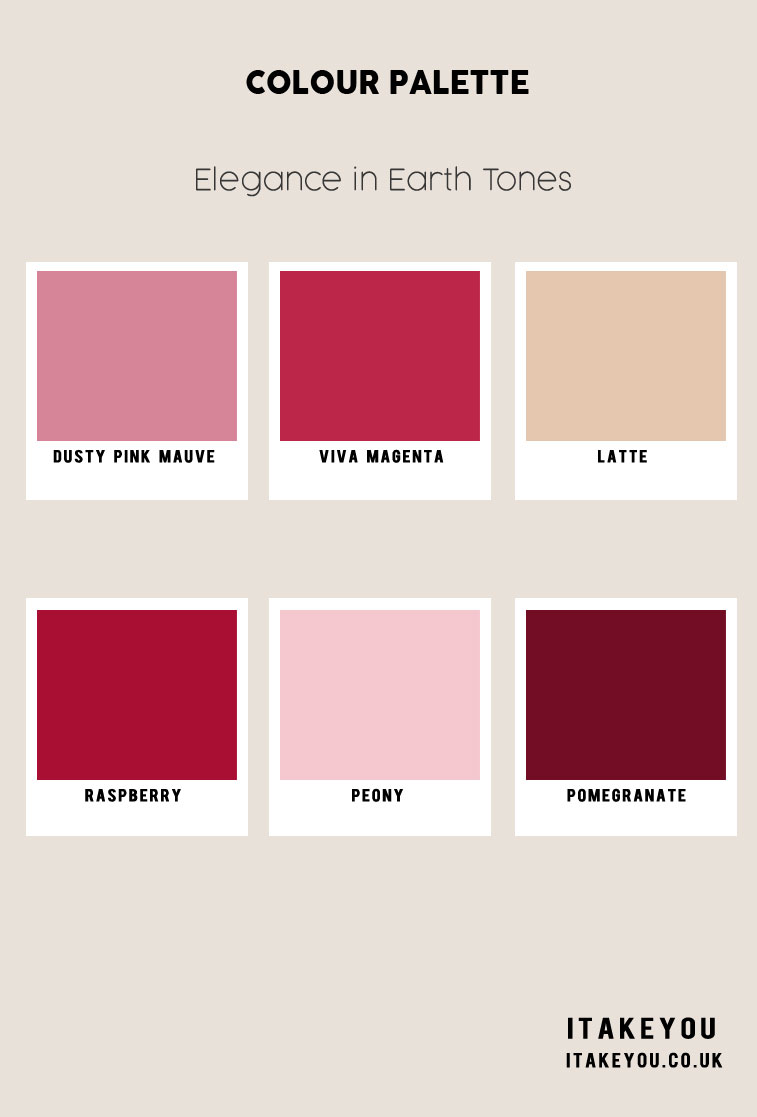 25 Autumn Colour Scheme Ideas 2023 : Viva Magenta & Latte